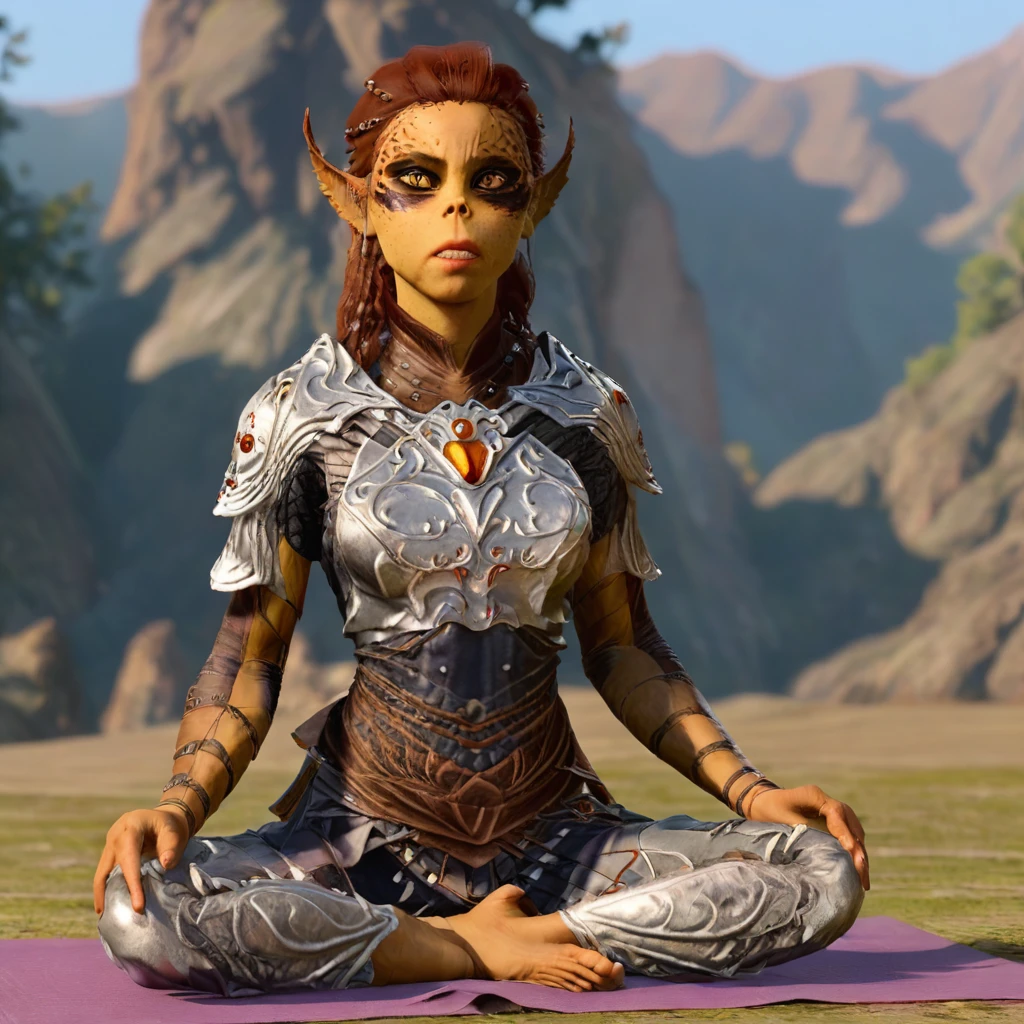 laezel doing yoga <lora:laezel:1>