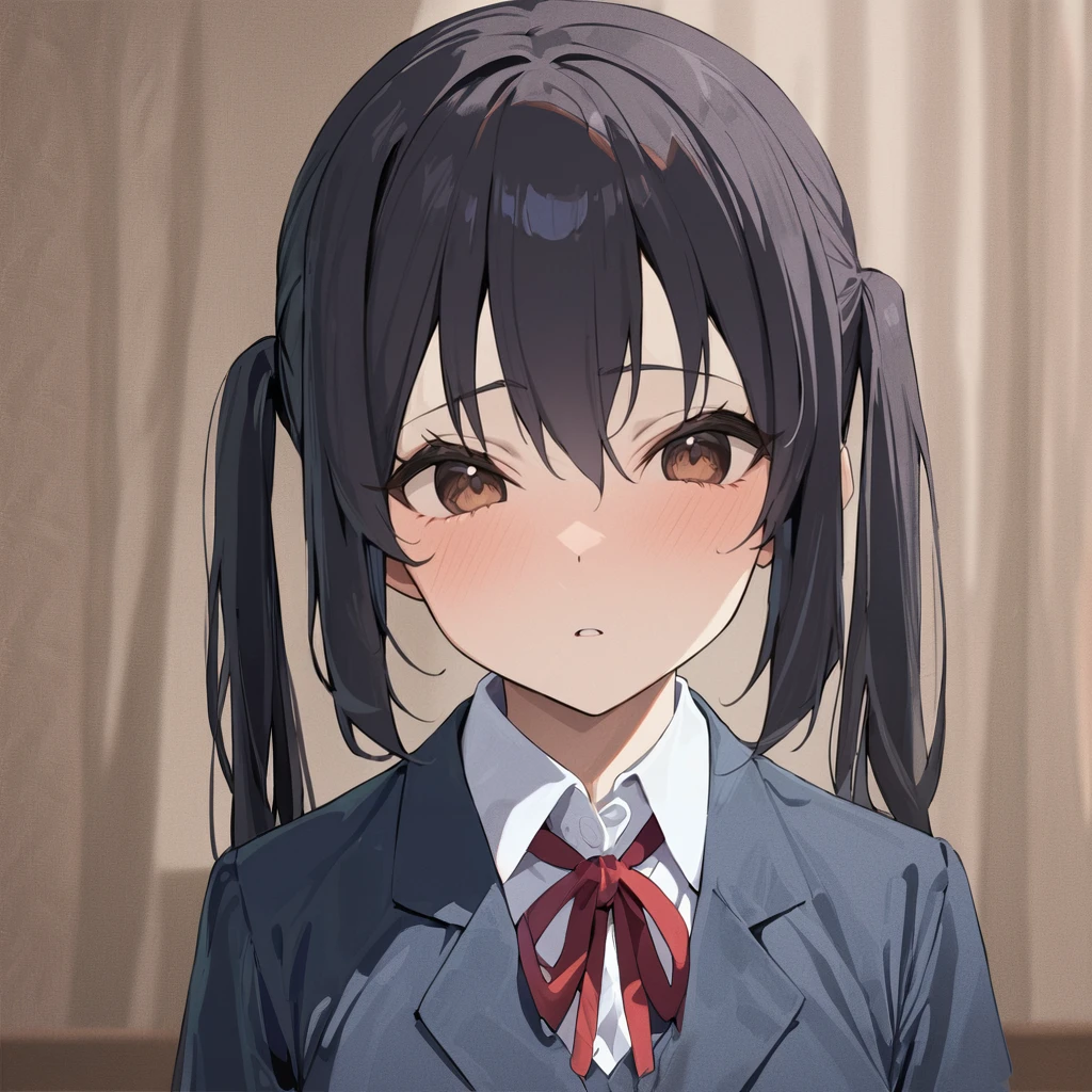 1girl, nakano azusa, wearing school uniform, with cat ears, looking confused, masterpiece, latest, vibrant color, cute, best quality, latest <lora:azusa_xl_a3-000021:1>