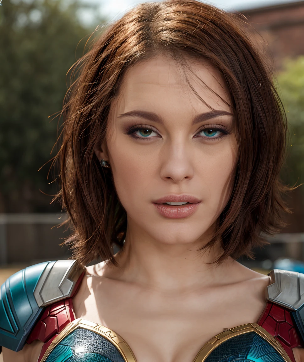 Marvel Cinematic Universe ,woman focus,  solo, realistic ,    skin details, Dappled Light,   <lora:quiron_NikitaBellucci_v1_lora:0.77>  NikitaBellucciQuiron woman , lens flare, depth of field, RAW photo,  realistic photo, 1girl female star ship technician, holding futuristic repair equipment, teal hair, red eyes, tall, beautiful face, freckles, wrinkled skin,,  . Superheroes, epic battles, colorful, highly detailed