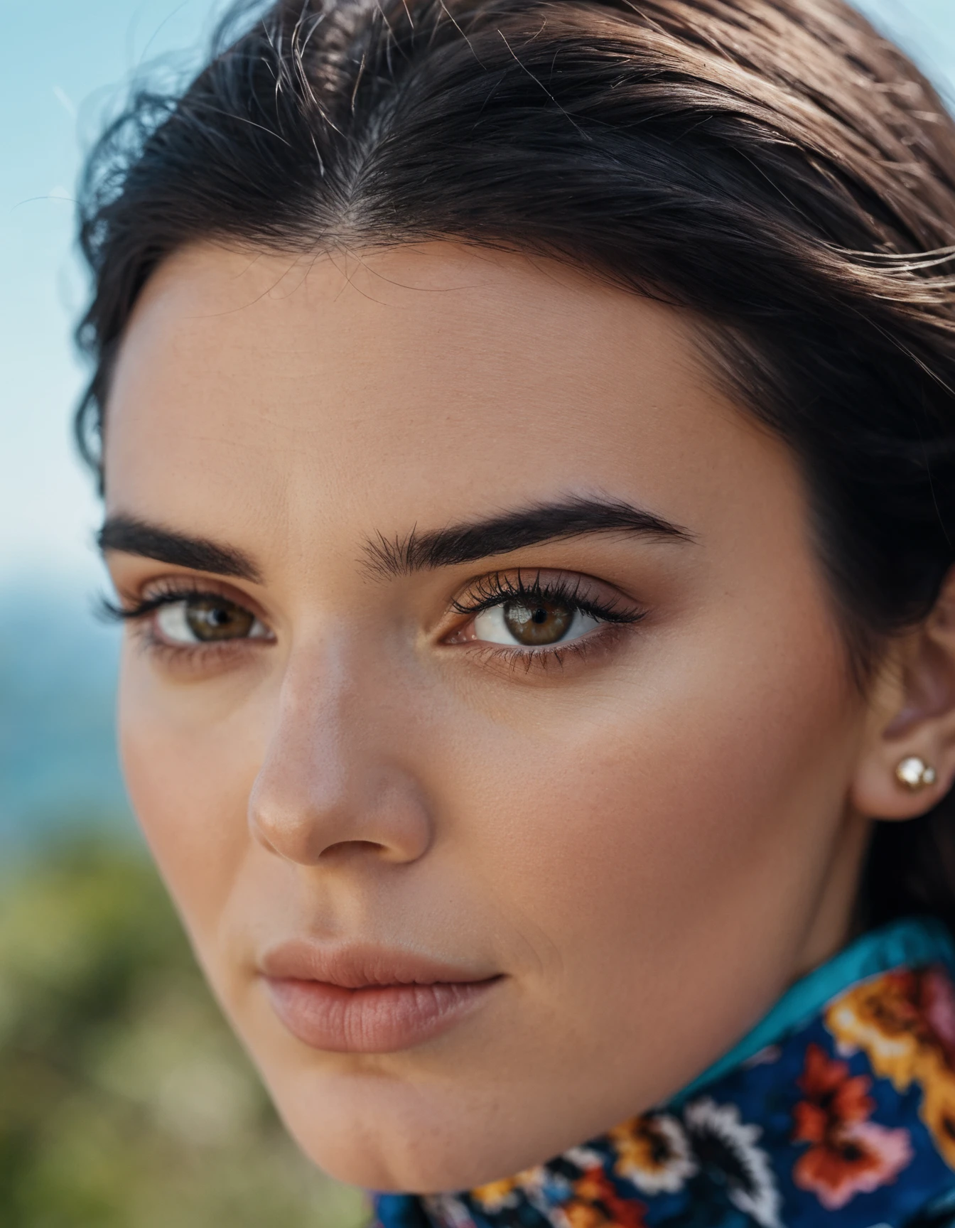 cinematic photo professional fashion close-up portrait photography of a beautiful (((ohwx woman))) at topographic upwelling front during the day, Nikon Z9  <lora:kendalljenner_dh128_v1d:1> . 35mm photograph, film, bokeh, professional, 4k, highly detailed
