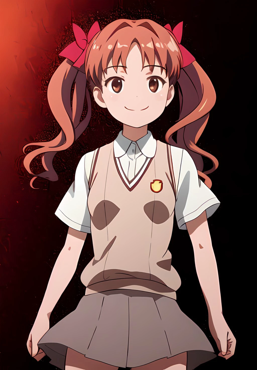 <lora:IndexAndRailgun:0.6>, Kuroko, smile