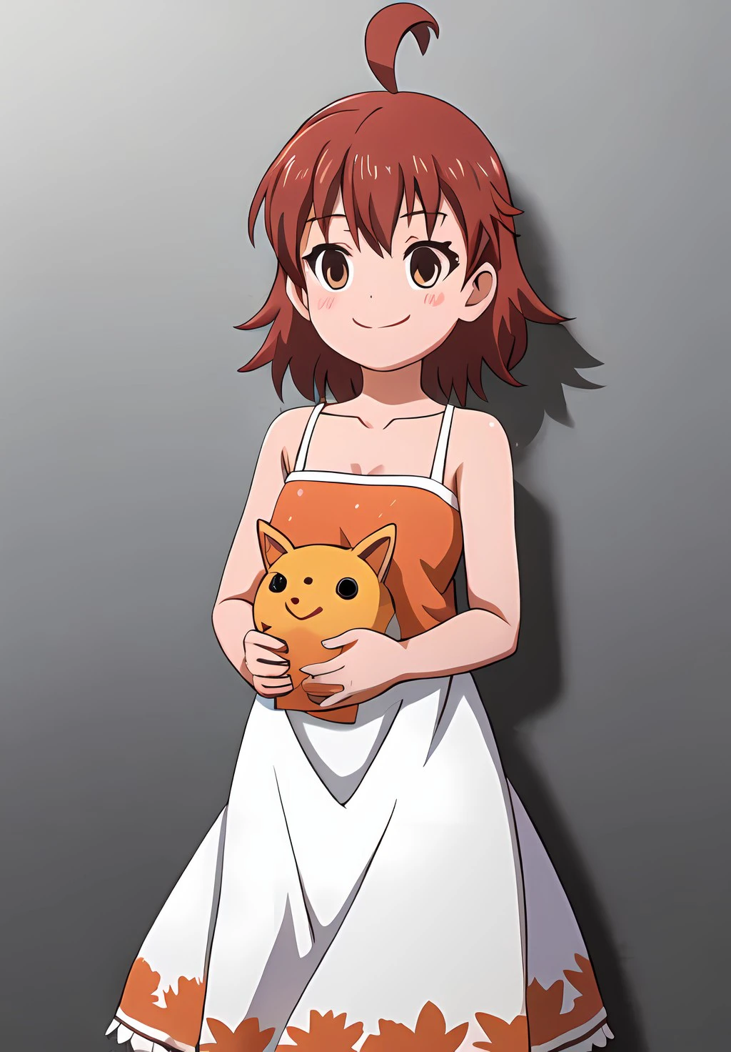 <lora:IndexAndRailgun:0.6>, LastOrderDress, smile