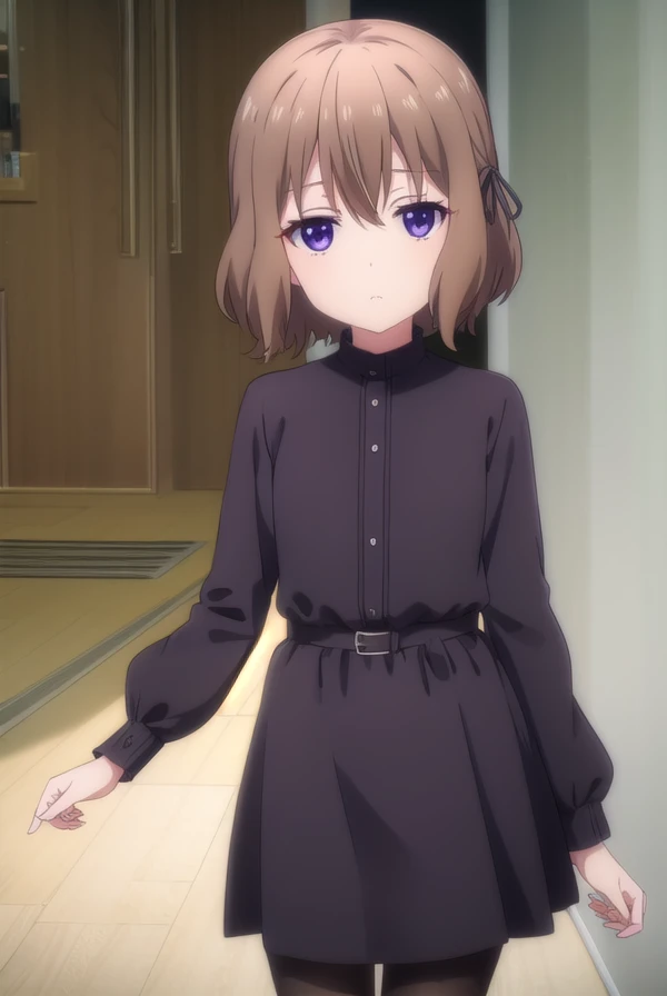 mafuyuhoshikawa, <lora:mafuyu hoshikawa s1-lora-nochekaiser:1>,
mafuyu hoshikawa, short hair, bangs, brown hair, ribbon, (purple eyes:1.1), hair ribbon, black ribbon,
BREAK long sleeves, dress, pantyhose, black pantyhose, brown footwear, black pants, red dress,
BREAK indoors, restaurant,
BREAK looking at viewer, (cowboy shot:1.5),
BREAK <lyco:GoodHands-beta2:1>, (masterpiece:1.2), best quality, high resolution, unity 8k wallpaper, (illustration:0.8), (beautiful detailed eyes:1.6), extremely detailed face, perfect lighting, extremely detailed CG, (perfect hands, perfect anatomy),
