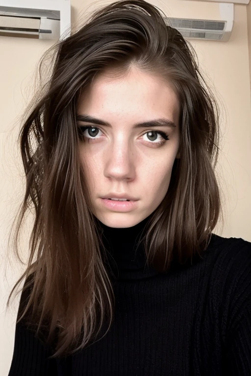 <lora:Skatie420:0.8> skatie420, <lora:20230529070953:0.2>, moody instagram photo, [[24 year old woman]], (loose closeup portrait, wearing a black turtleneck, nomakeup, looking at the viewer), cool lighting, <lora:_20230805154543:0.2>, [[atmospheric, dof, 24mm, on focus, spotlight, rim light, in the dark, dimly lit, low key, deep shadow,fogs]], backlit