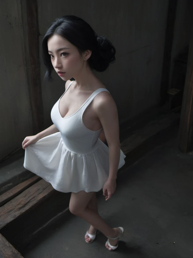 masuter piece、Very beautiful classy ballerina、Fallen ballet、Dancing naked、Very embarrassing、shame、miserable、mournful、hopelessness、Evil pleasures controlled by the devil、Sexual torture、agony、full of sweat、Beautiful bountiful breasts、tutu、ballet pose、