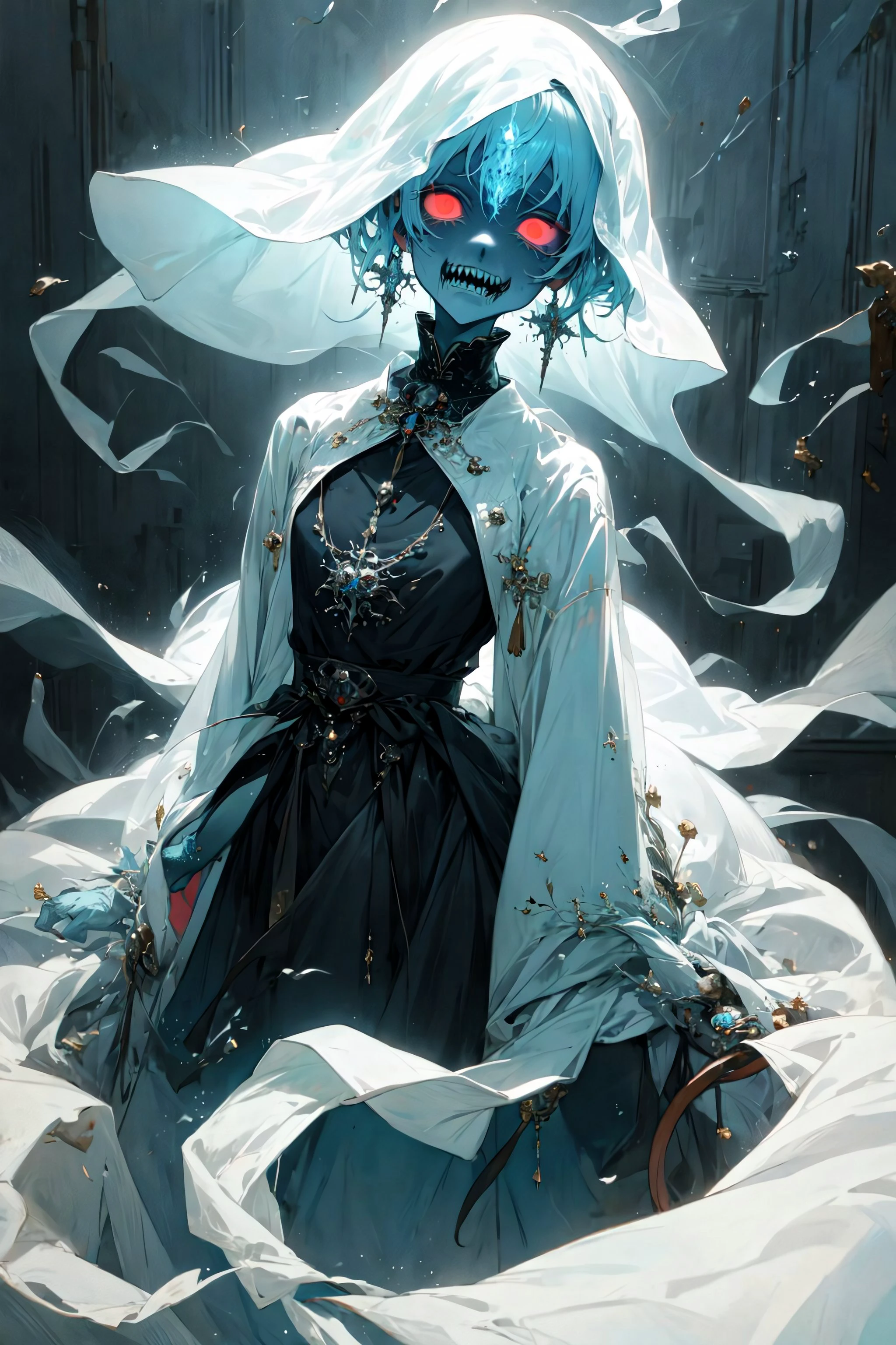 ((masterpiece, best quality)), an ethereal ghost in an empty room, scary, haunted, <lora:TwistJourney:0.5>