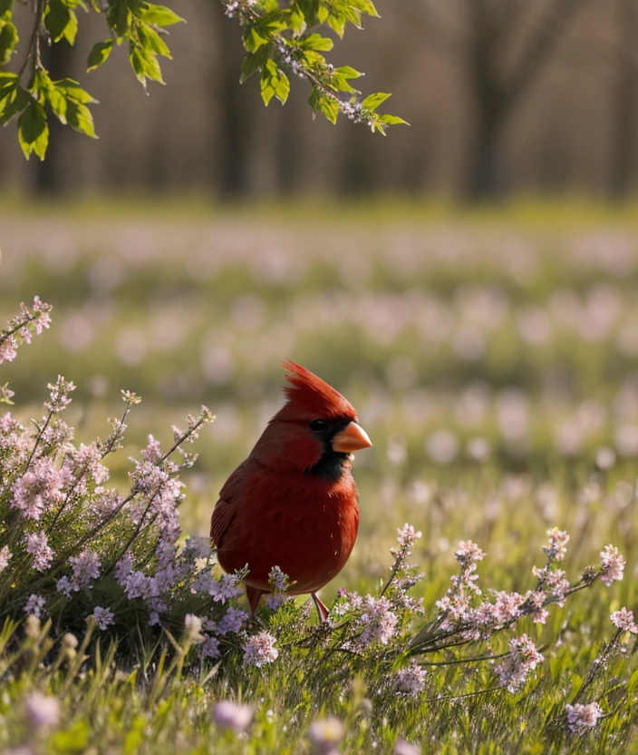 <c4rd1n>nature, upper body, High definition, Flowery meadow,, Spring, Against the light