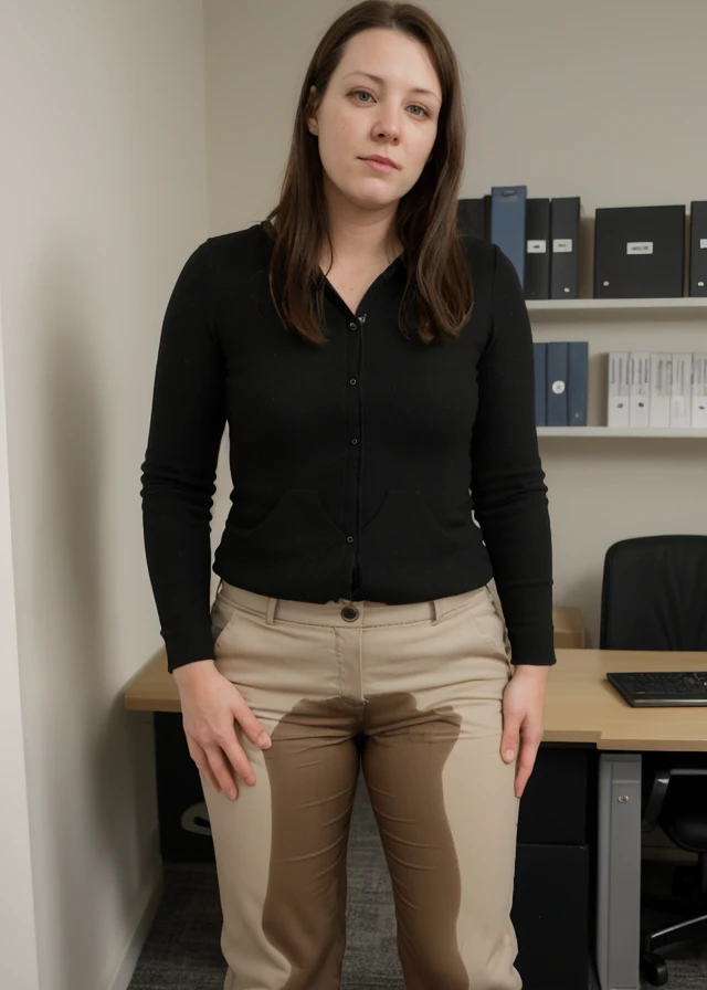 (pp clothes), photo, woman, slacks, office<lora:ppclothesjan19v1:1.2>