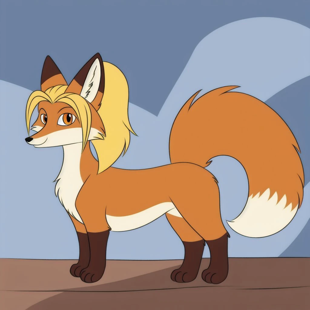 <lora:Pavlusha_v2:0.7>
masterpiece, solo, 1girl,
pavlusha, fox, yellow hair, ponytail, looking at viewer, orange eyes, 1 tail, one tail feral, full body