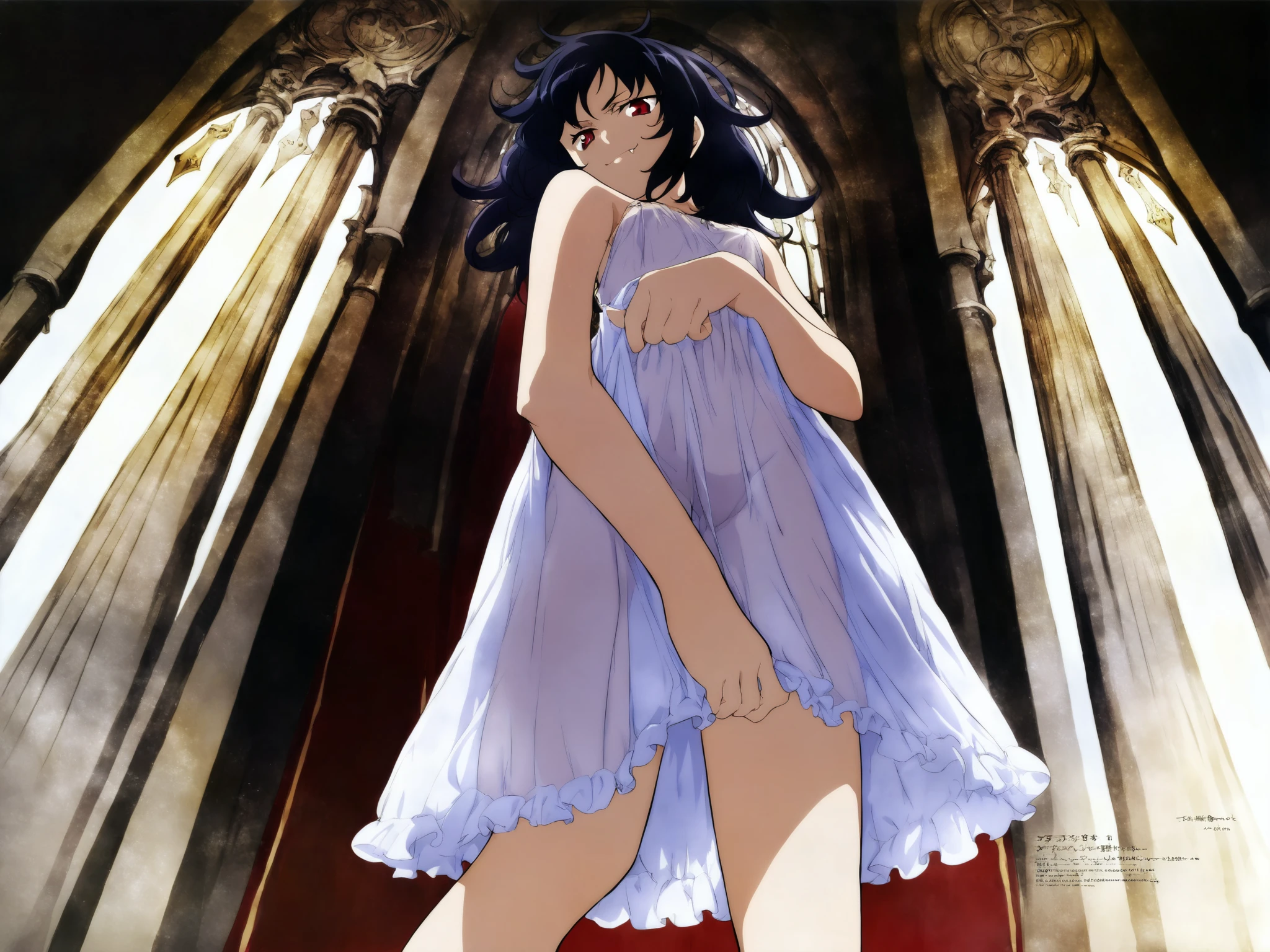 Madoka Ayukawa, 14 years old, bangs, 1girl, masterpiece, highest quality, disorganized, retro artstyle, 1980s \(style\)))), look viewer, (((full nude))), full blush, (((no Panties))),, Take a look here, (((nsfw))), view audience, nsfw, Genitals are visible,1girl, (((See here))), nsfw, (Japanese girl showing off genitals:1.1), look viewer, (((a girl, Flying in the air in a naked, from the knees up, overlooking the cityscape below,))),