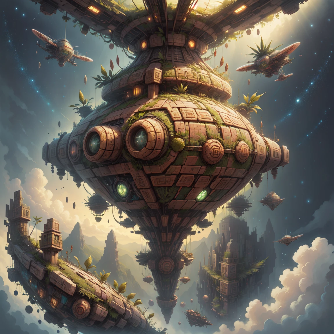 <lora:Incaworld:1> incaworld, masterpiece, best quality, spaceship, in space,