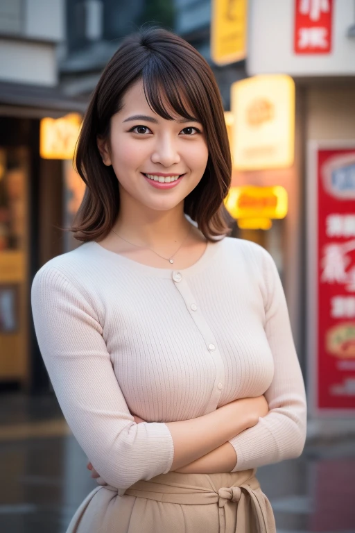 1girl,(RAW photo, best quality), (realistic, photo-realistic:1.4), masterpiece, an extremely delicate and beautiful, extremely detailed, 2k wallpaper, Amazing, finely detail, extremely detailed CG unity 8k wallpaper, ultra-detailed, highres, soft light, beautiful detailed girl, extremely detailed eyes and face, beautiful detailed nose, beautiful detailed eyes,cinematic lighting,perfect anatomy,slender body,smiling
in front of izakaya,narrow street like kowloon,lights reflected on wet floor,after rain,night time,shop sign lights,winter night
<lora:sasazakirina_lora:0.7>,standing,playful poses