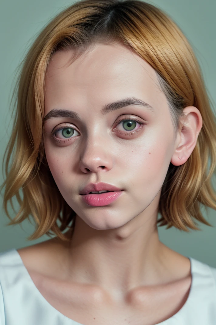 Emma Watson, (Emma Watson:1.5), masterpiece quality, (masterpiece quality:1.3), detailed, realistic, (realistic:1.3), 1girl, solo, (solo:1.9), alone, in a classroom, chalkboard in background, long hair, platinum hair, (platinum hair:1.5), wearing choker collar, (choker collar:1.5), naked body, (naked body:1.5), lots of cleavage, (cleavage:1.5), small breasts, (small breasts:1.5), thin body, (thin body:1.5), 