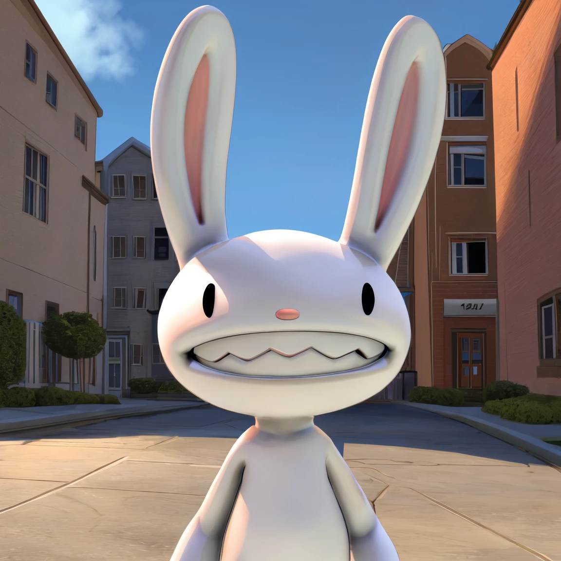 (masterpiece, high quality, best quality:1.2),
max /(sam and max/), solo, outside, sunny, looking at viewer,
<lora:max-fluffyrock:1>