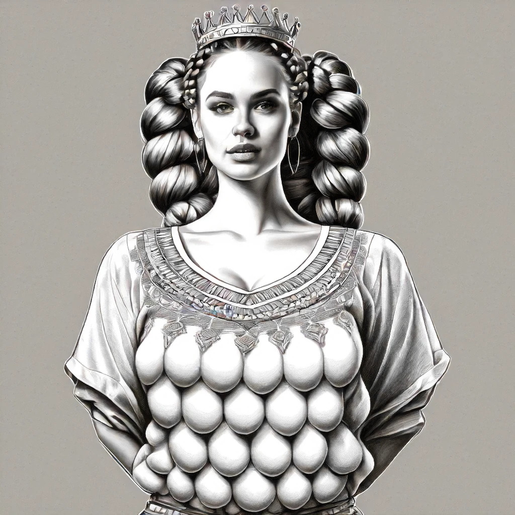 1girl,multiple breasts, fertility blouse, shirt, crown braid, (best quality:1.2), High quality texture, intricate details, detailed texture, High quality shadow, Cinematic Light, Depth of field, light source contrast, perspective <lora:Artemis_Ephesus_v4:0.7>
