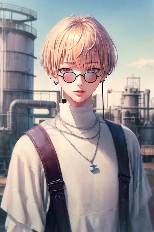 (best quality:1.1), (masterpiece:1.4), movie still, , , , (watercolor illustration, soft pastel colors:1.1), (semi-realistic:1.4), 1boy, solo, male focus, <lora:hajun_yeon:0.98>, hajun_yeon, blonde hair, red eyes, short hair, bangs, jewelry, , , refinery, 16k resolution