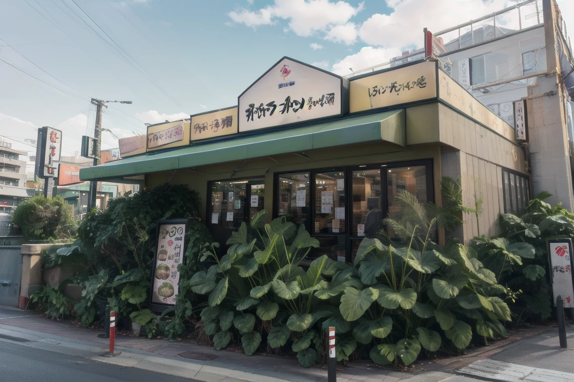 best quality, ultra-detailed, illustration,
dai1asahi, storefront, scenery, outdoors, sign, sky, building, power lines, plant, day, tree, utility pole, road, cloud, real world location
<lora:dai1asahi_SD15_V1_DIM4:1>