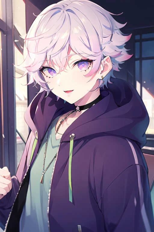 (best quality:1.1), (masterpiece:1.4), photorealistic, looking at viewer, upper body, depth of field, ligne claire, , 1boy, solo, male focus, <lora:nayuta_yatonokami:0.88>, nayuta_yatonokami, , , , devil costume, ,