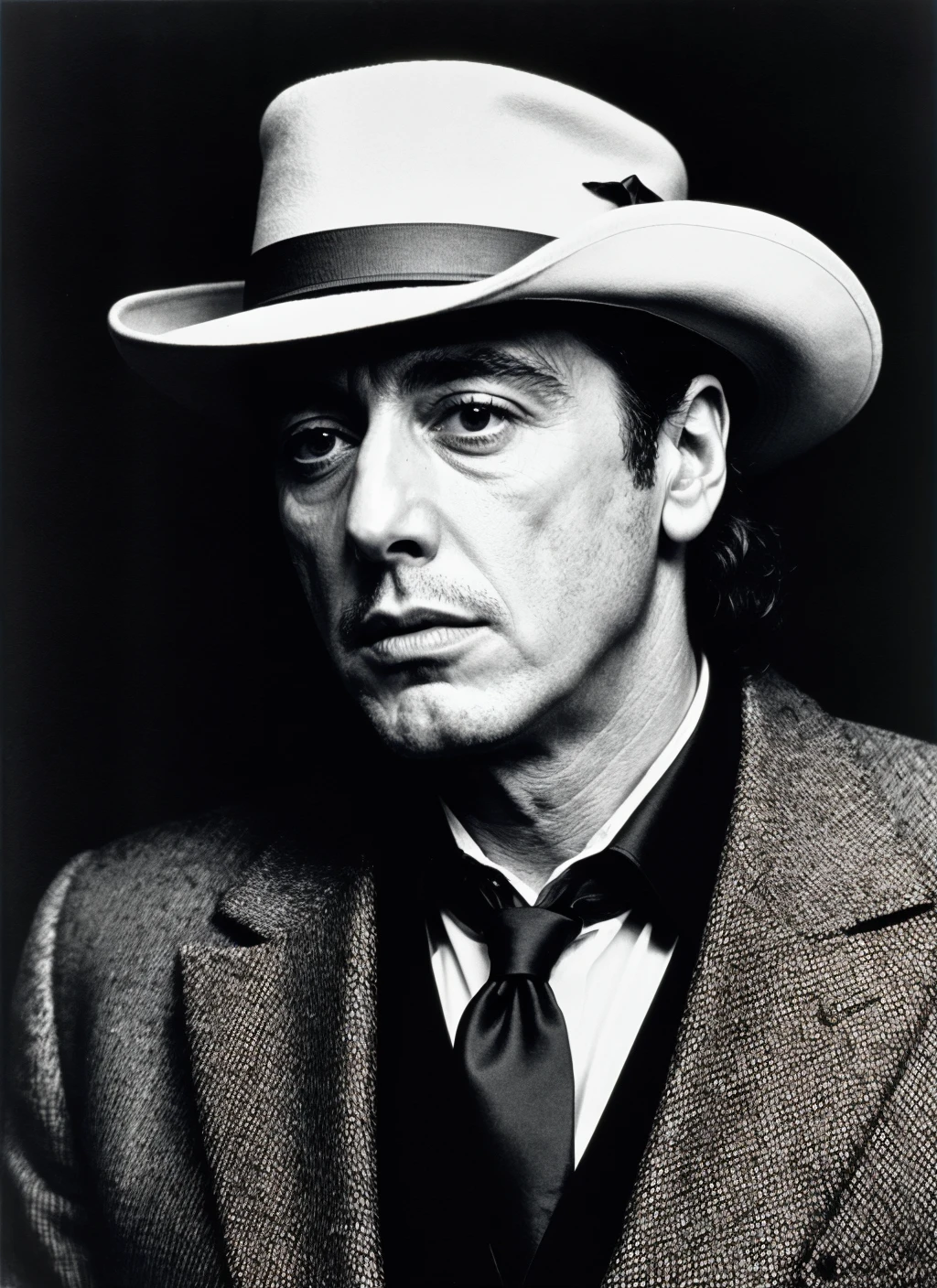 RAW photo of 40 years old alpacino-ti, natural lighting, 8k uhd, dslr, high quality, film grain, Fujifilm XT3, <lora:add_detail:0.7>, by Peter Lindbergh, christmas theme, masculine