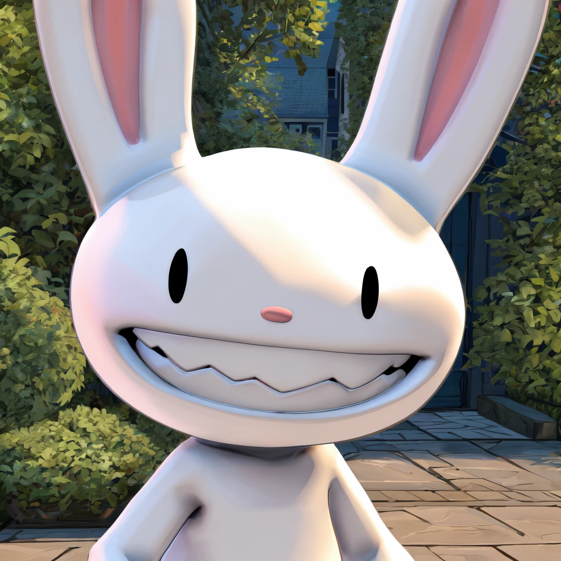 (masterpiece, high quality, best quality:1.2),
max /(sam and max/), solo, close-up, smile, outside, sunny, looking at viewer,
<lora:max-fluffyrock:1>