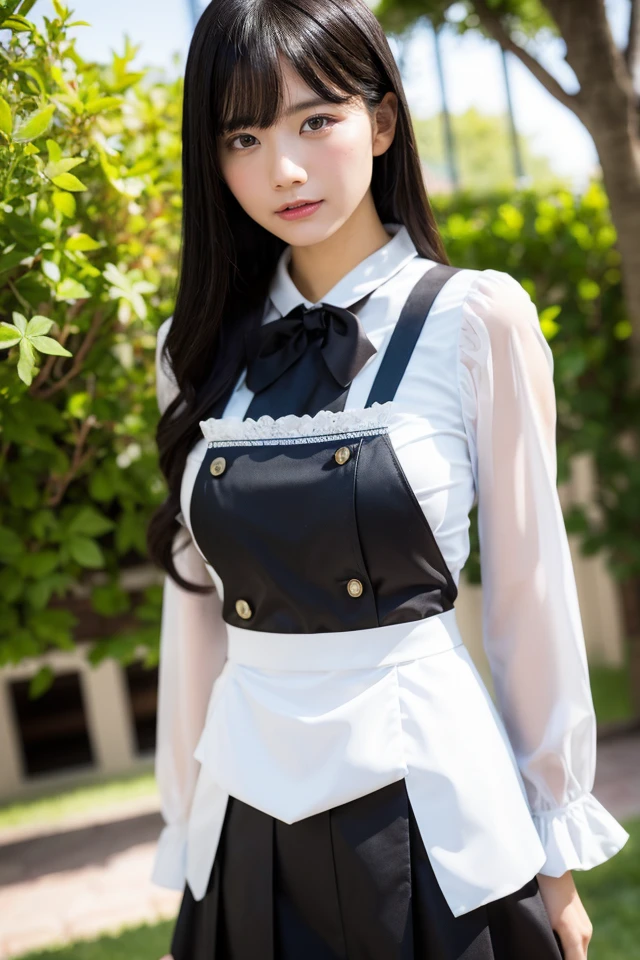1girl,best quality,roswaal mansion maid uniform,masterpiece,illustration,an extremely delicate and beautiful,CG,unity,8k wallpaper,Amazing,finely detail,masterpiece,official art,extremely detailed CG unity 8k wallpaper,incredibly absurdres,huge filesize,ultra-detailed,highres,extremely detailed,beautiful detailed girl,realistic,outdoors,<lora:karechan:0.8>,