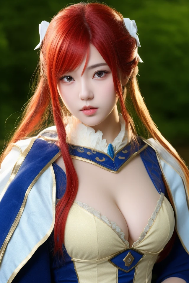 masterpiece, best quality, illustration, (dynamic lighting:1.2), cinematic lighting, reflection, delicate facial features, ultra-detailed eyes, sharp pupils, realistic pupils, depth of field, sharp focus, (hyper-detailed, bloom, glow:1.4), exceptional beauty, alluring face, cute look, multicolored hair, ponytail, high ponytail, (ponytail:1.3), (high_ponytail:1.2), long ponytail, (bright_red_hair:1.3), shining hair, bangs, long side bang, enchanting eyes, shiny, sparkle, sparkling, elegance, jewelry, ornaments, 1girl, solo focus, medium full shot, cowboy shot, white skin, intense bright, absurdres, high-res, ultra-detailed, large breasts, perfect breasts, hair ornaments, earrings, perfect arms, perfect hands, perfect fingers, detailed hands, detailed fingers, perfect body, perfect, embarrassing, blushing, smiling, angelic, expert shading, extreme light effects, intense bright, glare, sharp eyelash, red lips, dynamic pose, tying hair, hand on hair, huge smile, beautiful, accurate anatomy, perfect anatomy, showing body curves, eyeglasses, (eyeglasses:1.4), (round_eyeglasses:1.2), wearing glasses, renaissance, sunshine, princess, goddess, crown, tiara, halo, (multicolored eyes), (heterochromia), (messy hair), (long ponytail), (hair over one eye), (wavy hair:1.1), kitsune, (kitsune mask:1.3), (fox mask:1.3), fox tails, fur clothes, fur jacket, furry, off shoulder, long hair, red hair, luxurious palace, Royal style, Princess crown, style Royal