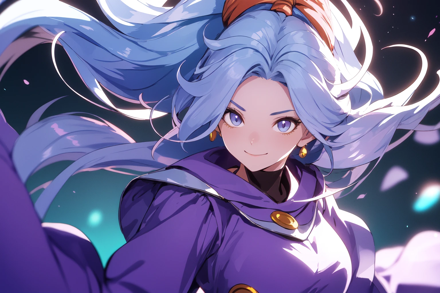 (RAW photo, best quality), 1girl,  natural lighting <lora:chrono_trigger_schala_v1_2-000002:1>, chrono trigger schala, purple dress, light smile,