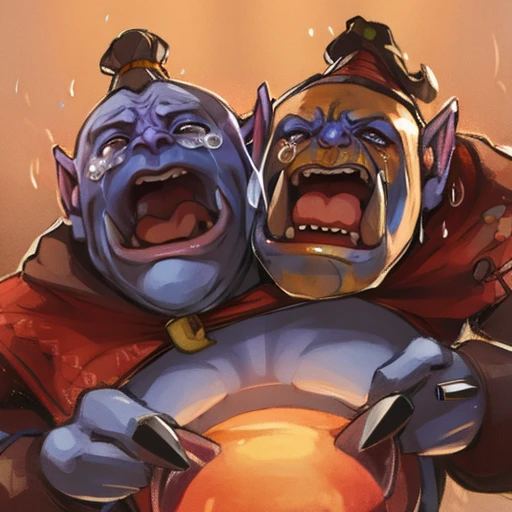 highres, 8k, ogremagi, multiple heads,<lora:Ogremagi:0.8> <lora:concept_aquascreaming:0.7> aquascreaming, screaming, open mouth, crying with eyes open