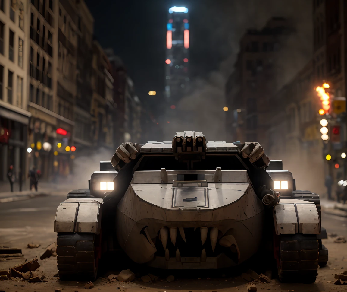 cinematic film still , (best quality), (masterpiece), (detailed) ,realistic, <lora:quiron_thundertank_v1_Lora:0.87> thunderTankQuiron concept vehicle tank , crumbling skyscraper, precarious structures, shattered glass, urban decay, fire, explosion scene, fog, 4k, cinematic light, sidelighting, ultra high res, best shadow, RAW, . shallow depth of field, vignette, highly detailed, high budget Hollywood movie, bokeh, cinemascope, moody, epic, gorgeous, film grain, grainy