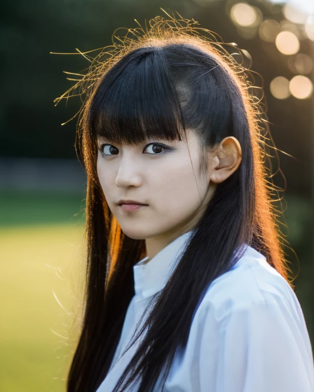 realistic, photorealistic, detailed, beautiful, RAW photo, film grain, (natural lighting :1.2), japanese, woman, raw photo, photo background, long hair, suzuka nakamoto,suzukav4, punk style, wearing a white shirt, 20 years old, black eyes, bokeh, park,mature
<lora:Suzuk4-step00007350:1>
