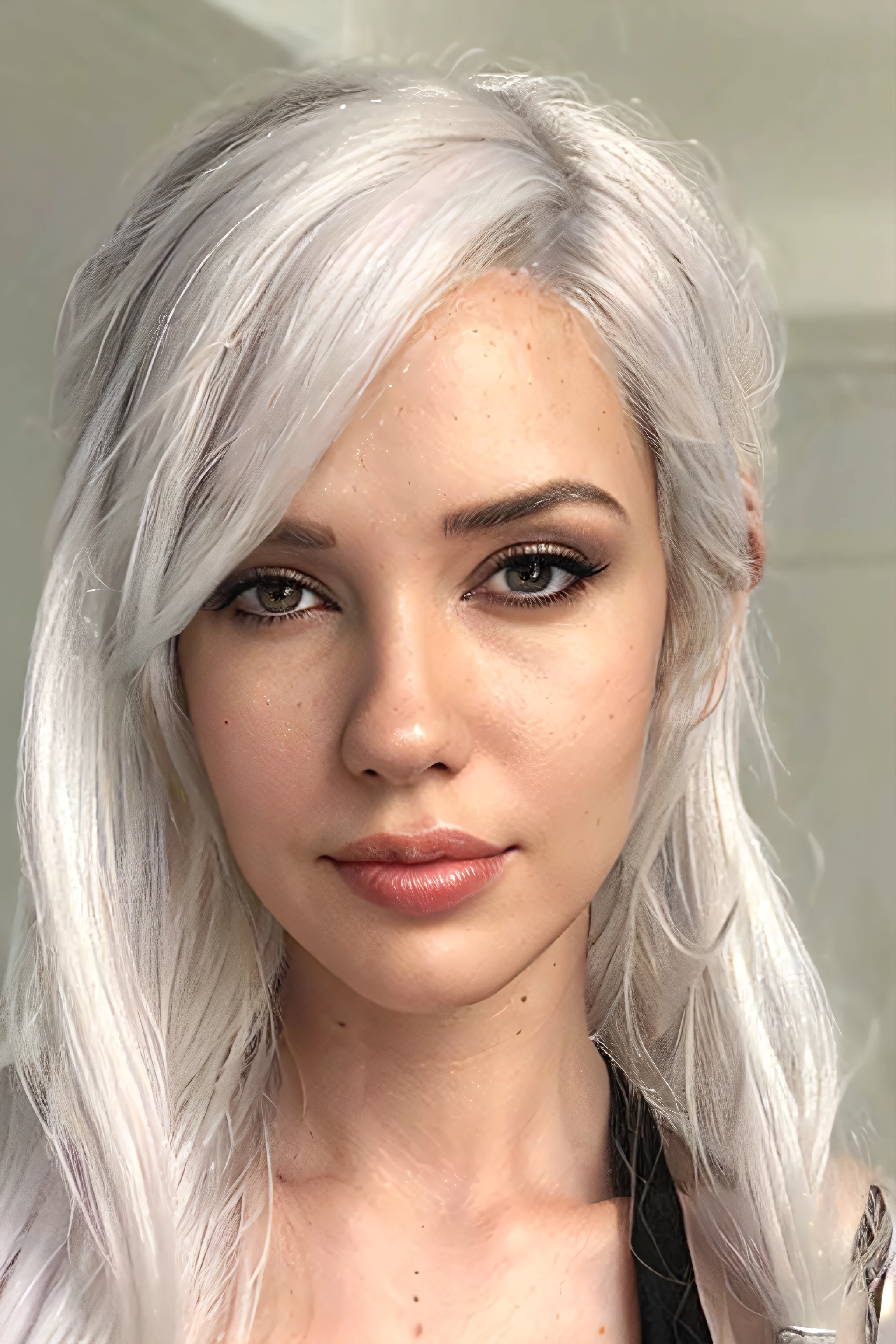 4l4n4hp, 1girl, face, white hair