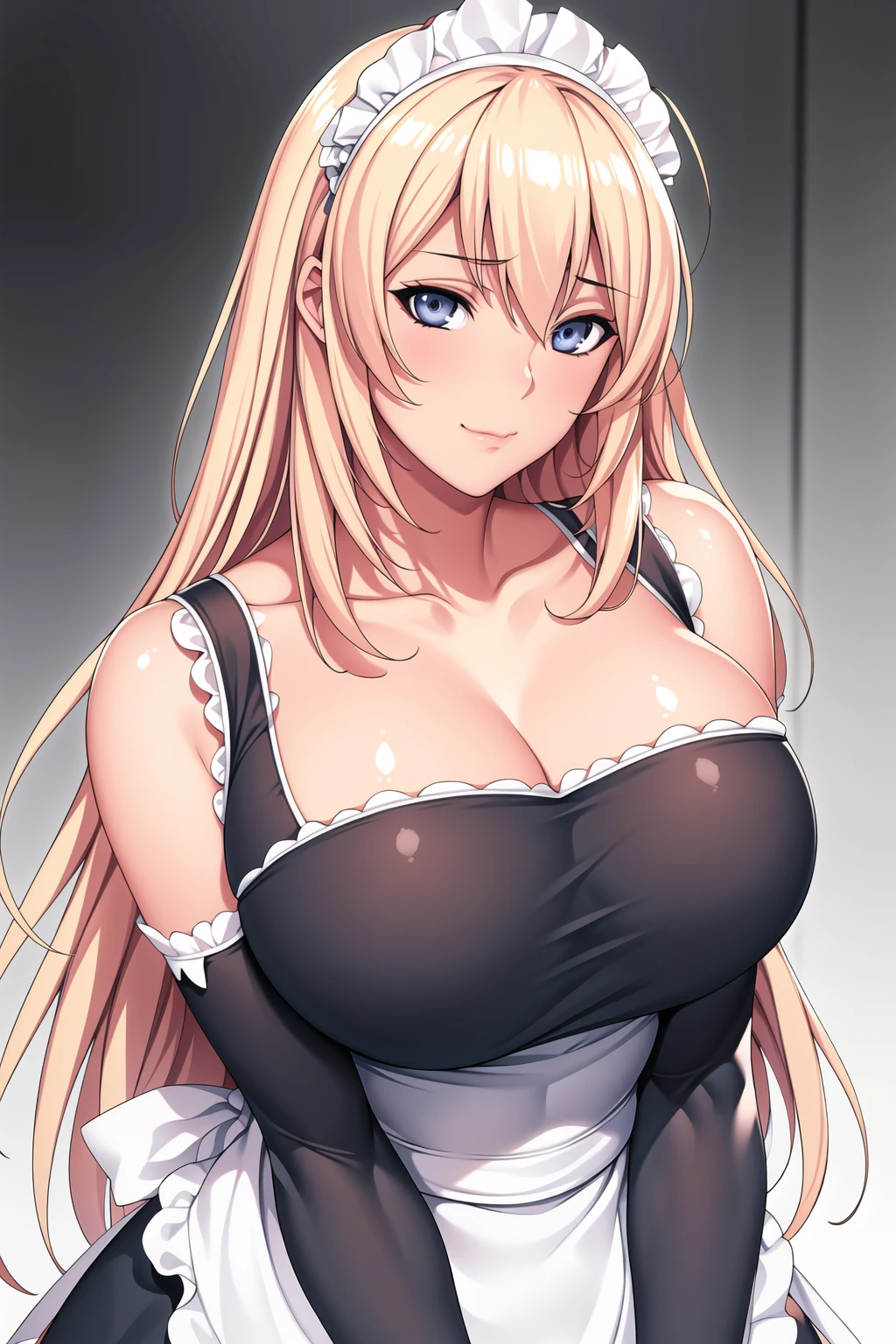 ultra detailed anime,hyperrealistic anime style,beautiful adult woman,black pleated skirt,tubetop blouse,gyaru,happy,teary,blonde hair,side ponytail,earring,necklace,bracelet,tanline,(pov blowjob,sucking pov penis hardly:1.2),kneeling in back alley,from above,huge breasts