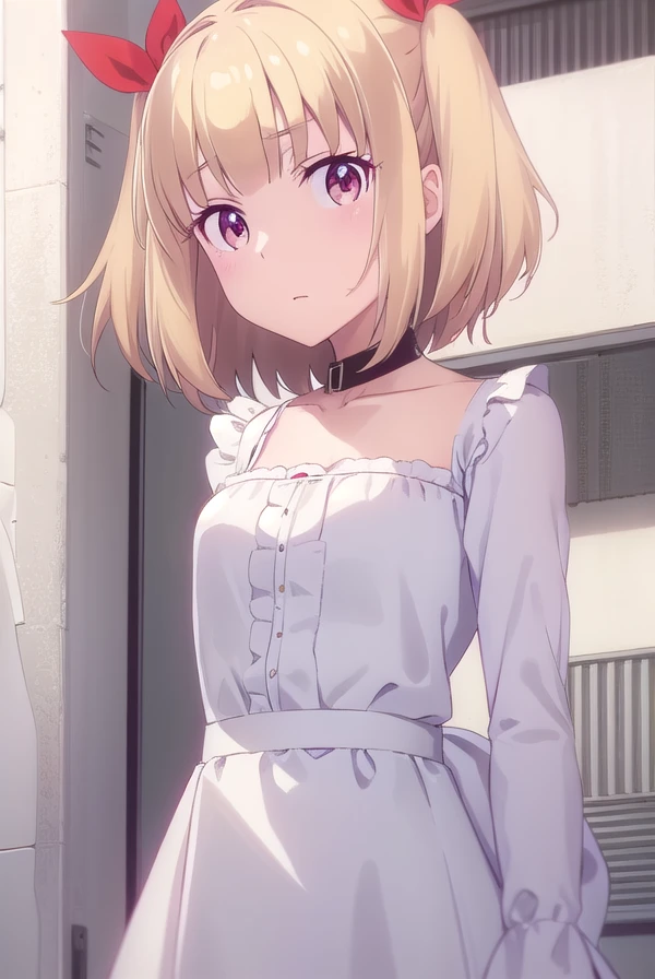 yunijima, <lora:yun ijima s2-lora-nochekaiser:1>,
yun ijima, short hair, blonde hair, (red eyes:1.3), ribbon, hair ribbon, two side up,
BREAK dress, white dress, collar, puffy sleeves, long sleeves, frills,
BREAK indoors, office,
BREAK looking at viewer, (cowboy shot:1.5),
BREAK <lyco:GoodHands-beta2:1>, (masterpiece:1.2), best quality, high resolution, unity 8k wallpaper, (illustration:0.8), (beautiful detailed eyes:1.6), extremely detailed face, perfect lighting, extremely detailed CG, (perfect hands, perfect anatomy),