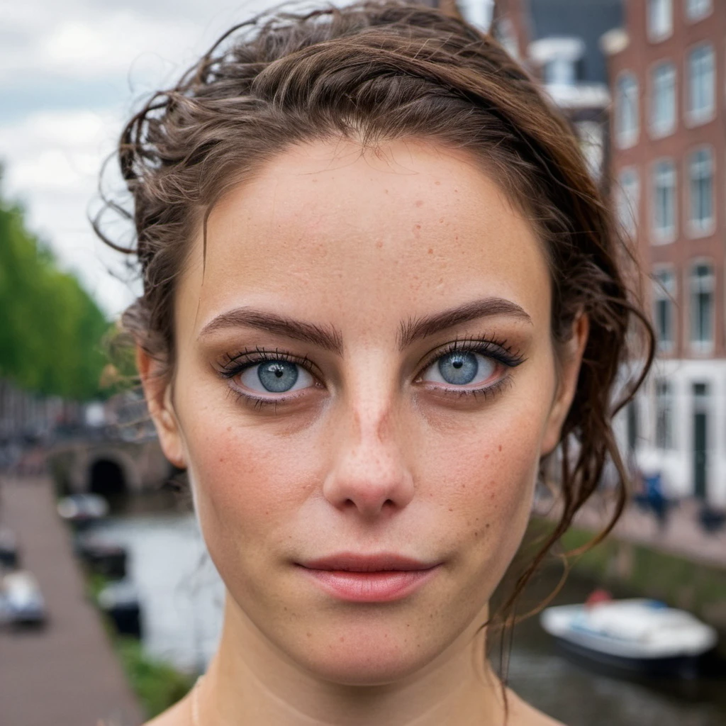Skin texture Super high res portrait photo of a woman in Amsterdam,f /2.8, Canon, 85mm,cinematic, high quality, skin texture, looking at the camera, best quality, best contrast, perfect eyes, smirking,  <lora:kascodelario_xl_1_standard-merger_56_98_06_04:1>