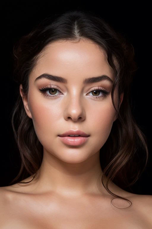 DEN_demi_rose,
(headshot:1.2) portrait on a (plain black background:1.2), (headshot:1.2), (face focus:1.1), (facing the camera:1.2), Head in the centre, (eye contact:1.3), (intense stare:1.1), mouth open, (facing straightforward:1.2), (forward facing:1.1), Head, face, Head focus, Head tilted down, looking slightly up at the camera,
bokeh, f1.4, 40mm, photorealistic, raw, 8k, textured skin, skin pores, intricate details <lora:epi_noiseoffset2:1>, epiCRealism