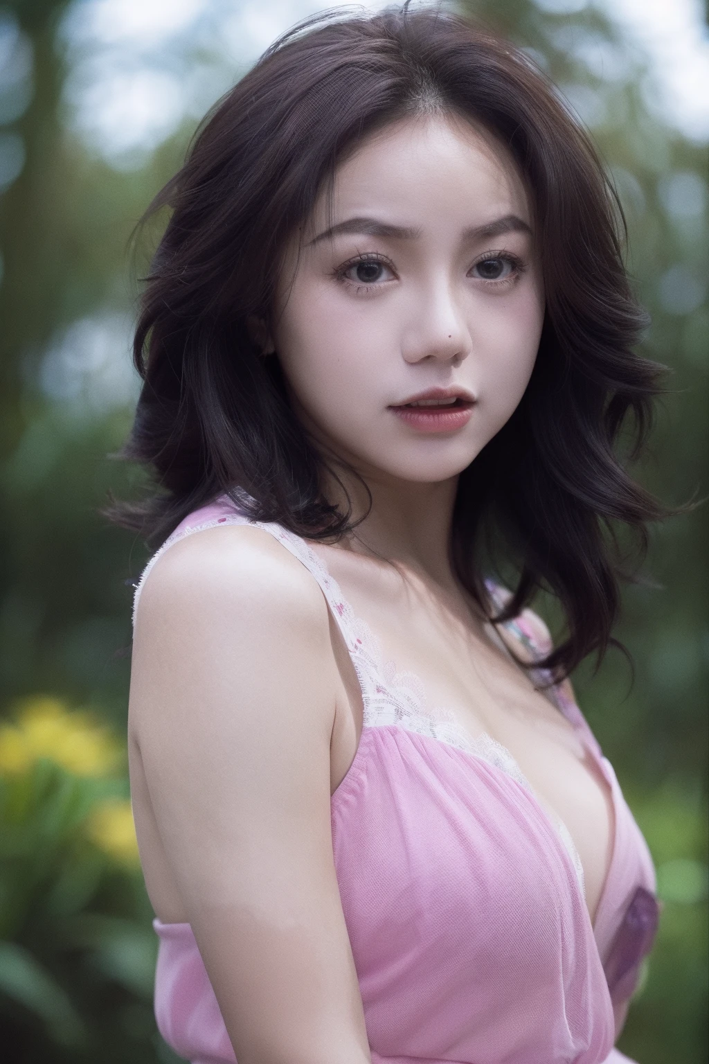 Best quality,masterpiece,ultra high res,(photorealistic:1.4),raw photo,1girl,blur background,luolitadage,upperbody,