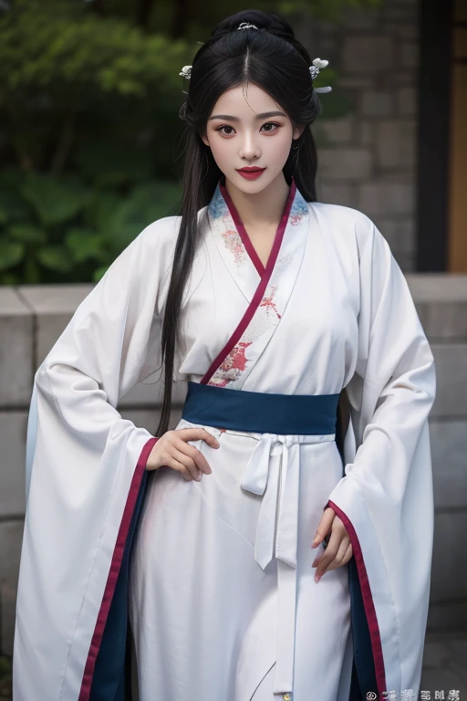 ltra-detailed,highly detailed,best quality,masterpiece,illustration,realistic,photorealistic,
1girl, solo,
hanfu-quju, hanfu,
looking at viewer, cowboy shot, 
<lora:hanfu quju_v1_07:0.6>