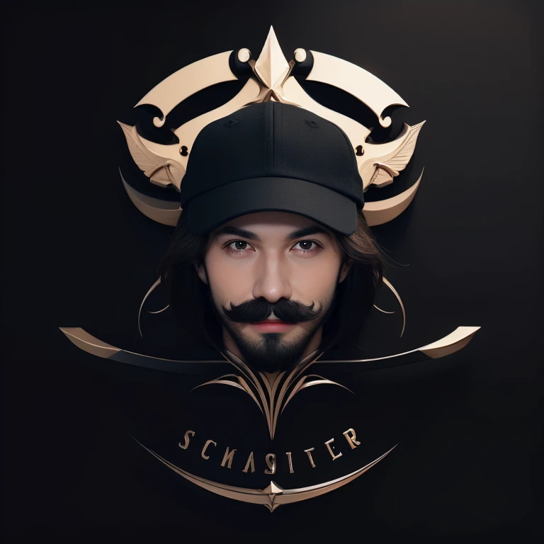 <lora:logo1.5v4:2>logo, graphic,1boy, solo, male focus, mario, mustache, facial hair, black hair, star \(symbol\), hat, red headwear, open mouth, black eyes, smile, white background, parody, simple background