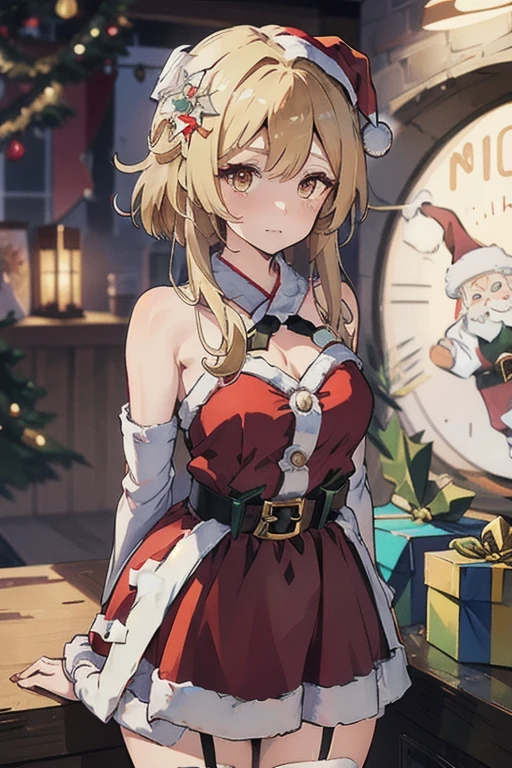 <lora:Ying_v1.1-By-XieMo:1>,Ying,1girl,solo,(santa:1.3),(arms_behind_back:1.2),