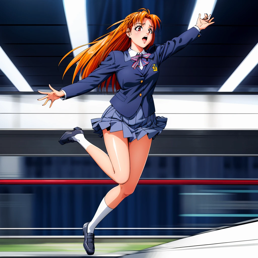 <lora:Akane001:0.7>,<lora:add_detail:0.7>,<lora:noline:0.3>,(<lora:boldline:-0.3>),looking at viewer,
Akane,1girl,longhair,orange hair,solo,
school_uniform,
full body,
school,jumping,speed_lines,motion_blur,motion lines,