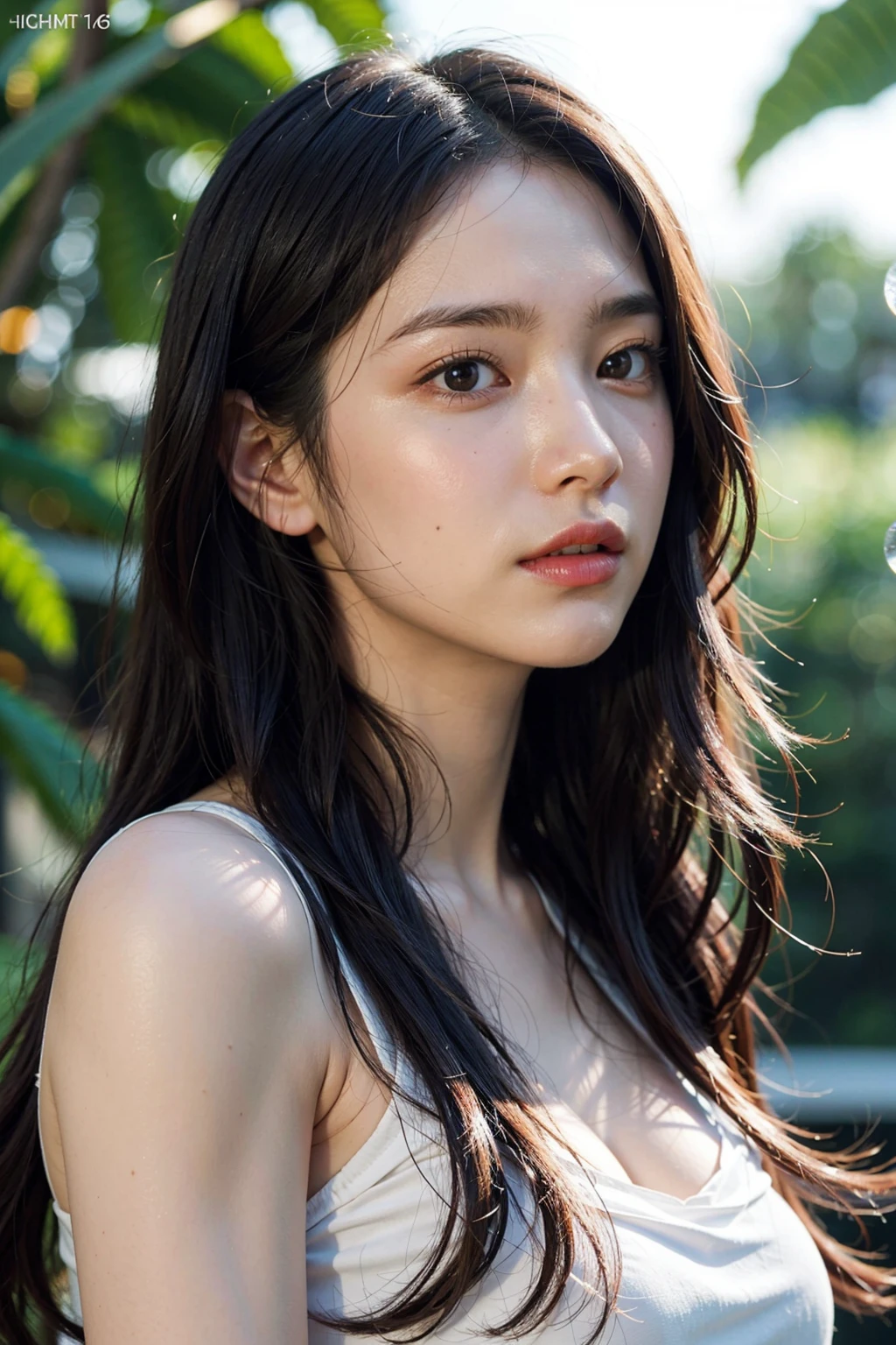 ( masterpiece, top quality, best quality,8k,17 years old girl,ultra detailed,raw photo:1.5),(photorealistic:1.4), (long black hair:1.5), (cinematic lighting), PerfectNwsjMajic, , Surrealism, UHD, ccurate, Super detail, textured skin, High detail, Best quality, dynamic angle, (high nose,White skin),[Beautiful blue eyes],[flat chest:large breasts:0.5],(1girl),(good anatomy:0.5)),(outside:1.5),dress
