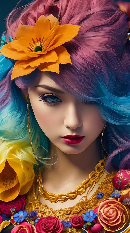 cinematic photo official art,unity 8k wallpaper,ultra detailed,aesthetic,masterpiece,best quality,photorealistic,entangle,mandala,tangle,entangle,1girl,cowboy shot,ecstasy of flower,dynamic angle,the most beautiful form of chaos,elegant,a brutalist designed,vivid colours,romanticism,atmospheric . 35mm photograph, film, bokeh, professional, 4k, highly detailed