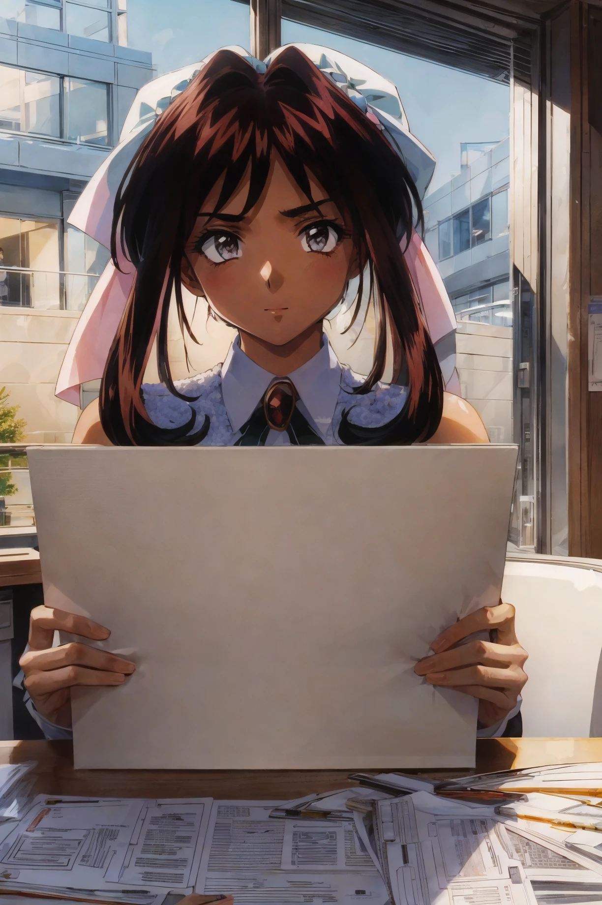 masterpiece, best quality, 1girl, looking at viewer, ultra detailed, <lora:add_detail:0.5>, college campus, academic buildings, bustling students, learning, <lora:nambell_FW:0.9>