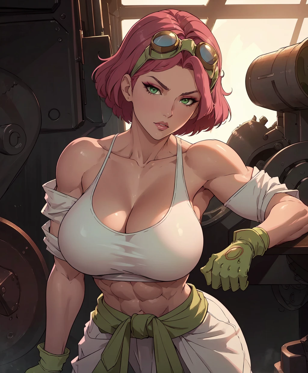 (Private 4K)、(High resolution:1.2)、(High freshness:1.2)、、(Whole Body Ezbian:1.2)、(Break the tank:1.8)+++,,((Woman with exaggerated big physique))、(Huge muscles:1.4)