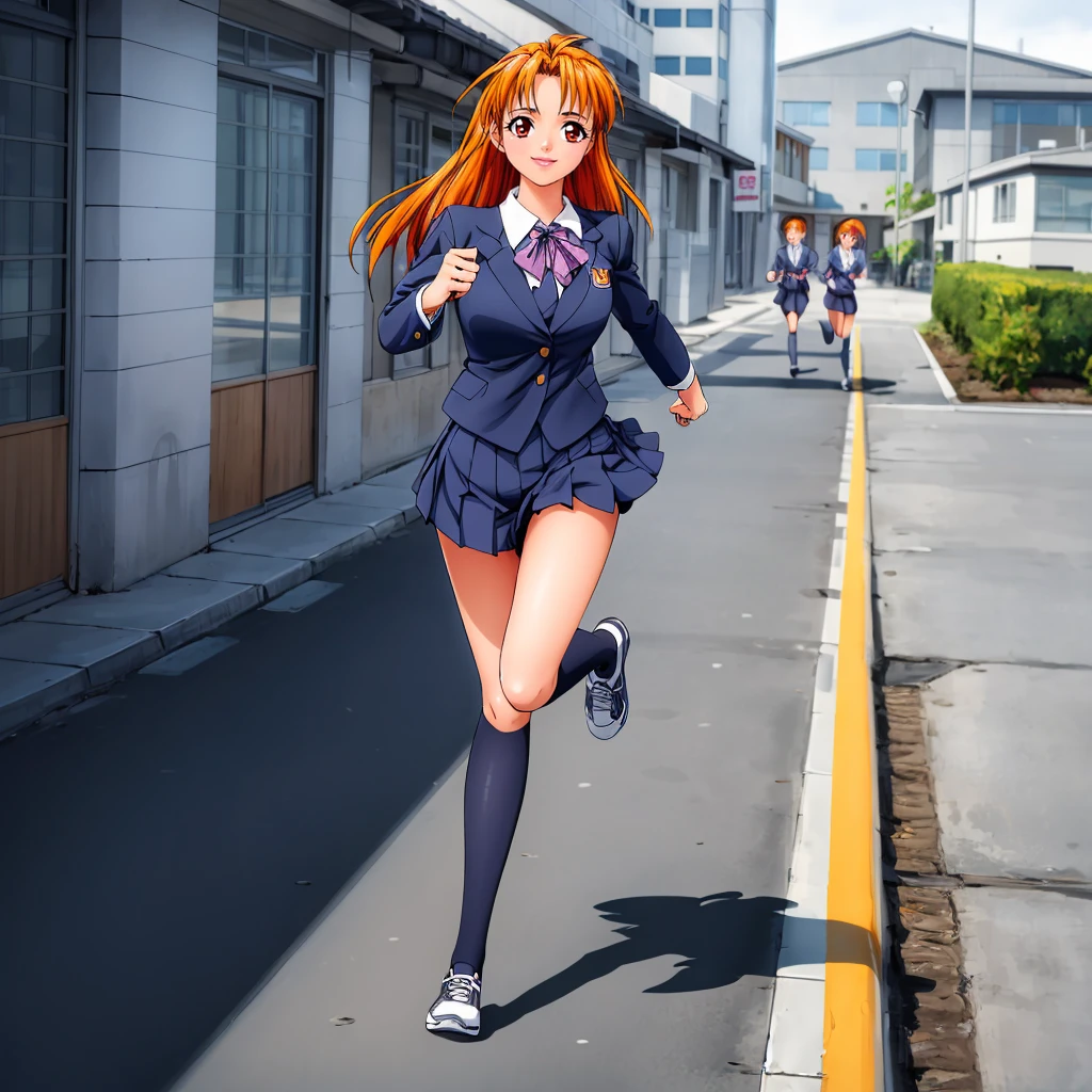 <lora:Akane001:0.7>,<lora:add_detail:0.7>,<lora:noline:0.3>,(<lora:boldline:-0.3>),looking at viewer,smile,
Akane,1girl,longhair,orange hair,solo,
school_uniform,
full body,
school,walking,running,