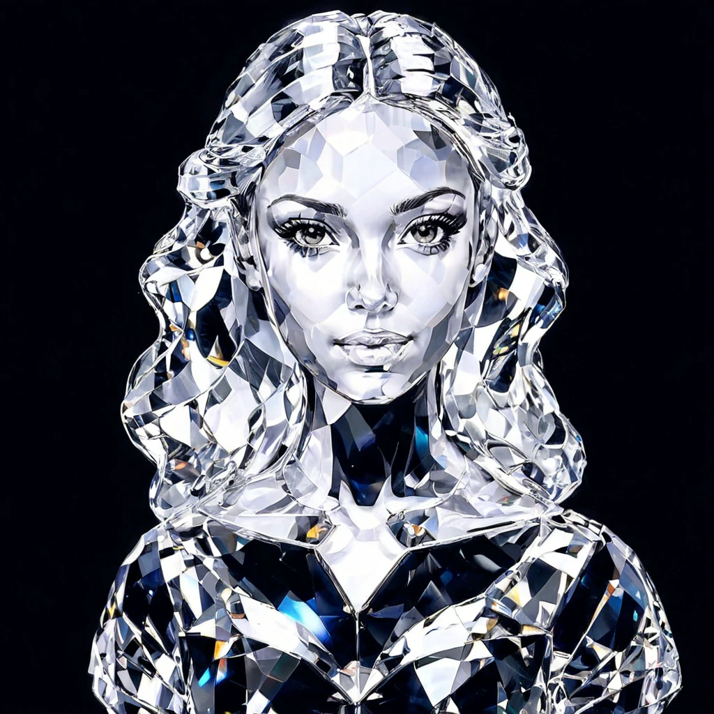 portrait of a beautiful woman,black background,realistic,highly detailed,realistic,lifelike,studio photo,highly detailed,cinematic,masterpiece,intricate,pamcrystal,