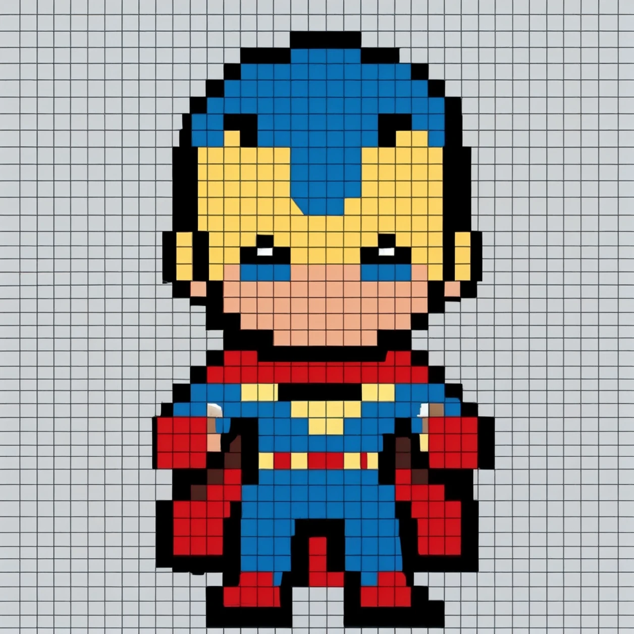 <lora:Pixel Style_1.0:0.8>,Pixel,masterpiece,best quality,grid,marvel,