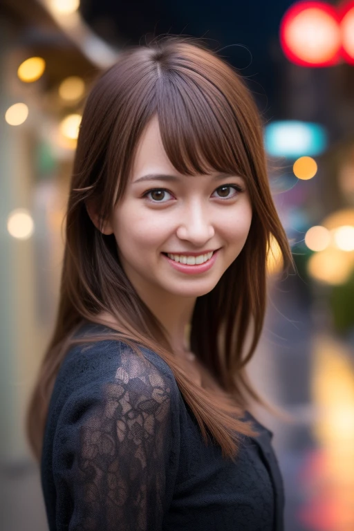 1girl,(RAW photo, best quality), (realistic, photo-realistic:1.4), masterpiece, an extremely delicate and beautiful, extremely detailed, 2k wallpaper, Amazing, finely detail, extremely detailed CG unity 8k wallpaper, ultra-detailed, highres, soft light, beautiful detailed girl, extremely detailed eyes and face, beautiful detailed nose, beautiful detailed eyes,cinematic lighting,perfect anatomy,slender body,smiling
in front of izakaya,narrow street like kowloon,lights reflected on wet floor,after rain,night time,shop sign lights,winter night
<lora:sasakimaine_lora:0.8>