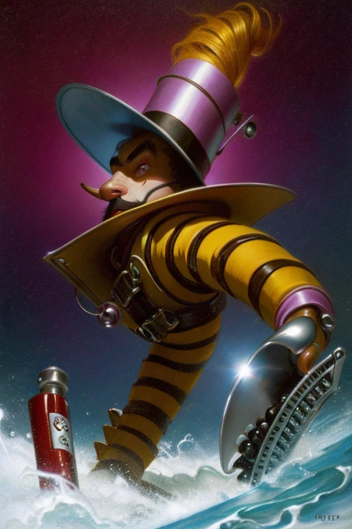 Dark matter, mad hatter, calling all twisted mustaches, speedy gonzalez, razor blade toothpaste,chrome dark fantasy, cartoon alien,
-<popskullnegx>, lamp, bad nose
Steps: 30, Sampler: DPM++ 2M Karras, Guidance Scale: 6.6, Seed: 1685128898, Size: 512x768, Model: ps999_fp16_f16.ckpt, Strength: 1.0, Seed Mode: NVIDIA GPU Compatible