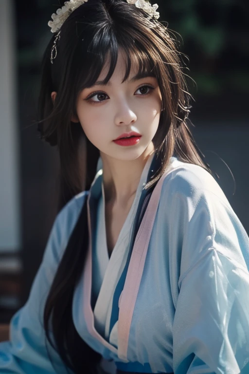 ltra-detailed,highly detailed,best quality,masterpiece,illustration,realistic,photorealistic,
baimoqing, 1girl, solo,
hanfu,
upper body, looking at viewer,
<lora:baimoqing_v1_07:0.8>